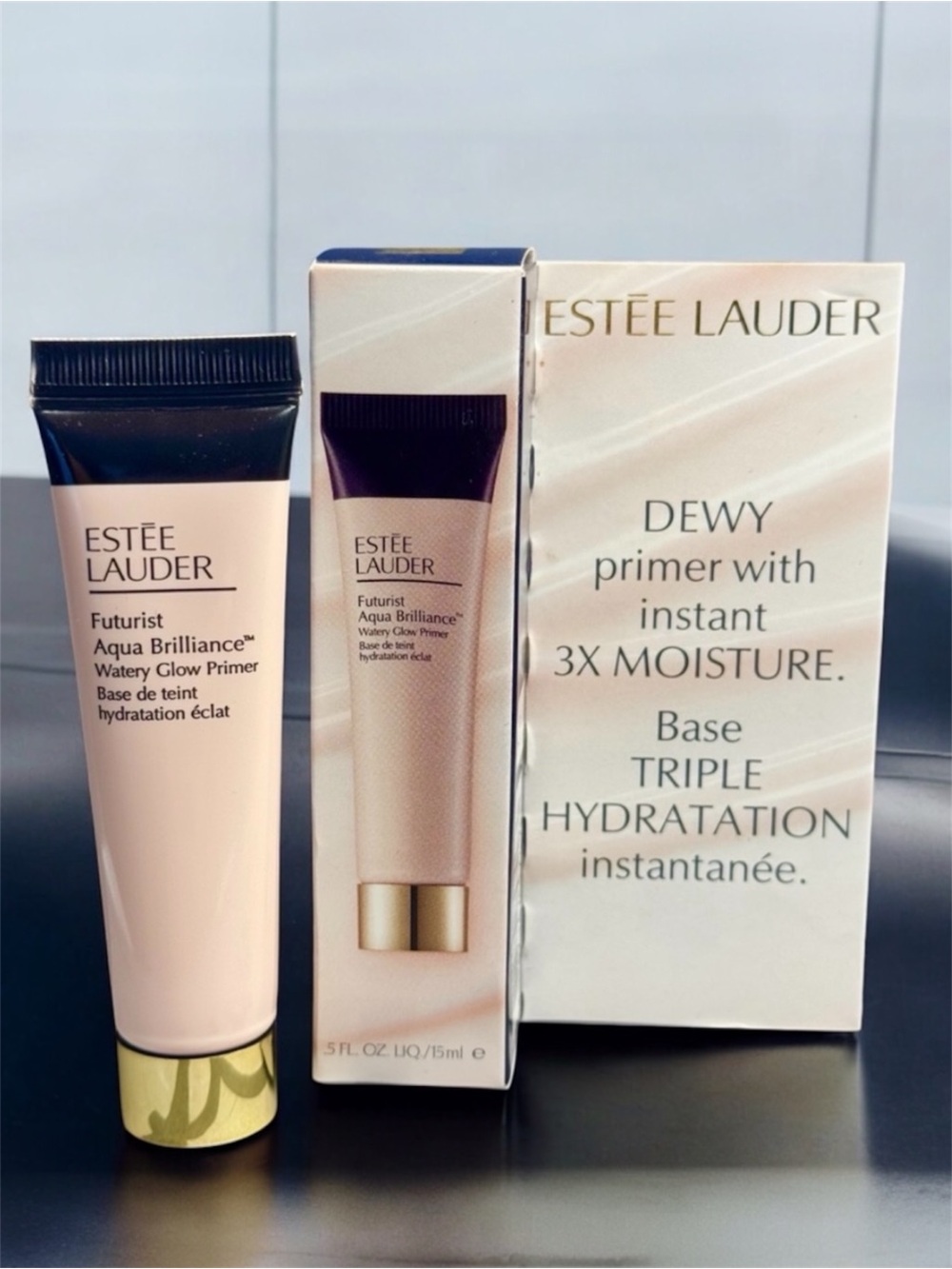 Estée Lauder Futurist Aqua Brilliance Watery Glow Primer Deluxe Travel Size |NEW